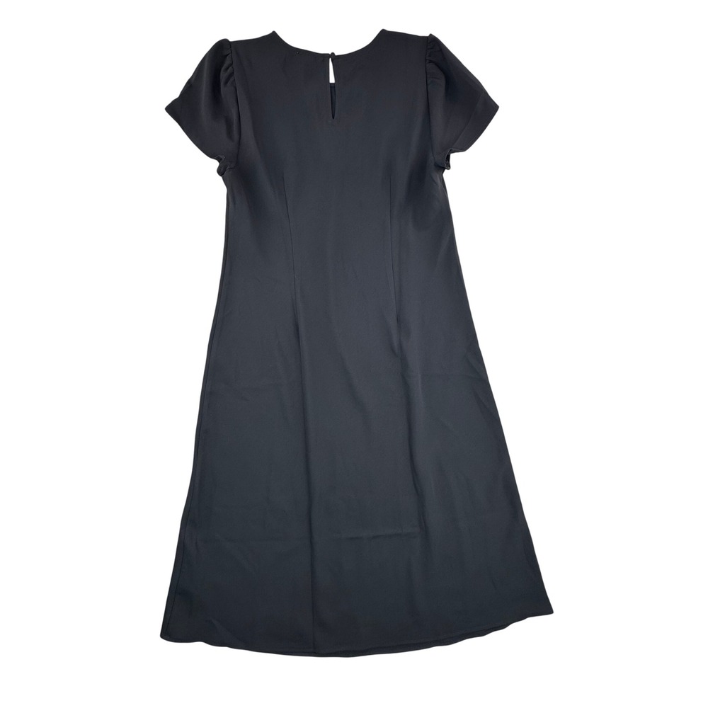 J.Crew Womens Black Puff Sleeve Midi‎ Dress BV647 Sz 12 NEW MSRP $110 Office LBD - Picture 8 of 9